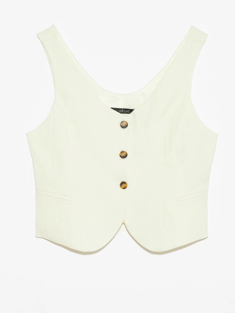DELUC- Women’s Maxial Vest In Ecru